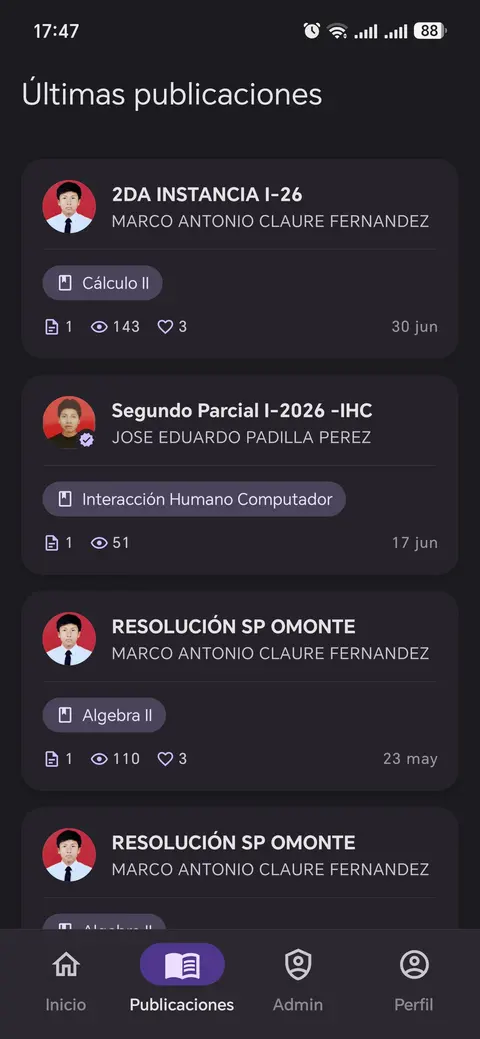 Latest posts with views and reactions